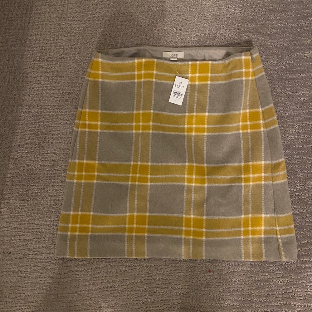 Loft NWT Plaid Skirt